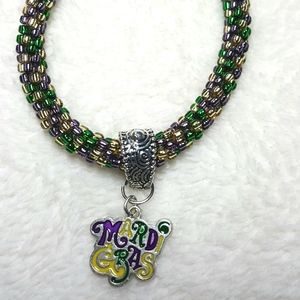 Mardi Gras bracelet